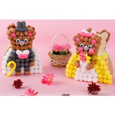 (PL) 미니플레이콘 저금통 곰 신랑 신부