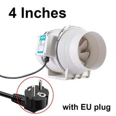 4 인치 220V 배기 팬 홈 인라인 파이프 덕트 추출기 환기 주방 화장실 공기 청정 인공 호흡기 대각선, 02 HF-100 EU