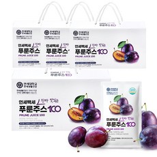 [연세대학교 연세생활건강] 연세백세 푸룬주스 8.4L 120포, 70ml, 4개