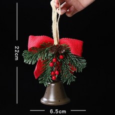 聖誕諾松鈴鐺裝飾品, 1個, 聖誕諾松鈴鐺-咖色
