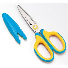 手牌SDI 5 1/4吋滑利剪刀，省力兒童剪刀，135mm，多色可選，安全圓角設計，輕鬆剪裁, 藍