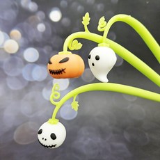 2500 데롱데롱 할로윈 중성펜 6개 - 말랑한 실리콘 바디로 캐릭터가 흔들흔들 (Araium), 1개