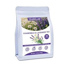 TEARELAE 티릴리 캐모마일라벤더차 50티백 숙면허브티, 100g