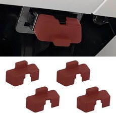 Wuyaoyao 4피스 자동차 OBD2 진단 커넥터 캡 실리콘 OBD 포트 뚜껑 방수 방진 차량 OBDII 프로텍터 커버 내부 소켓 범용 액세서리 (퍼플) 309711 8, 다크 레드