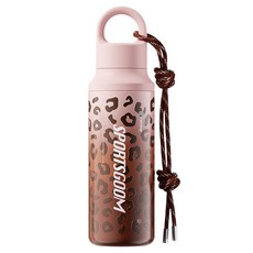 굼 원터치 오픈 스테인리스 텀블러, 1개, 620ml, 레오파드