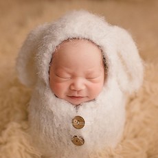 台灣出貨 嬰兒寫真 百日照 滿月照 兒童攝影 可愛小兔子造型 睡袋道具 寶寶滿月 百天拍照服裝 嬰兒衣服