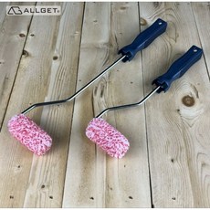 【ALLGET】紅斑比細緻 萬用型 效果 油漆DIY 油漆滾筒 油漆滾輪 油漆刷, 1個