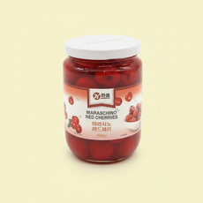 마라시노 꼭지없는 레드체리 375g 당절임 베이킹 디저트 칵테일 가니쉬 토핑, 1개, 상세페이지 참조