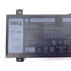 戴爾 PWKWM 4芯電池 M6WKR P78G Inspiron 14-7466 7467 7000系列適用, 1個