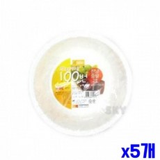 WL 다회용 화이트 다회용 국그릇 재사용그릇 6p 14x5cm x5개, 본상품