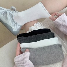 [수앤수]마리엘 쫀쫀 사계절 롱 장목 기본 양말 (26SO006)