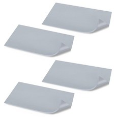 Sekonow 4팩 실리콘 열 프레스 매트 20.3 x 10.2cm(8 x 4인치) 양면 260°C(500°F)까지 견디는 폼 열 프레스 패드 교체 절단 가능 다림질 모