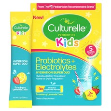 Culturelle 康萃樂 兒童益生菌 + 電解質補水超級組合 草莓檸檬水口味, 兒童, 粉末, 1個, 1.7g