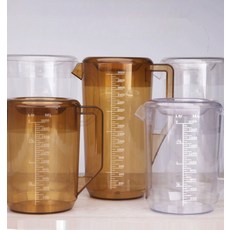 카페 플라스틱 물 피쳐 눈금 식당 대용량 3L PC 믹싱 뜨거운물 투명 투명 1800ml 냉수병 물 100도, 2000개, 2L, 투명 2000ml 냉수병 물 100도