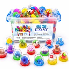랜덤 캡슐토이 뽑기 피규어 말랑이 장난감 50P, 혼합, 1세트