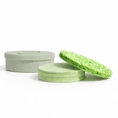 안크 클렌징 압축 해면 스펀지 20개입 (케이스 포함), 1개, 그린