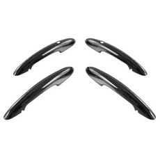 자동차 외장 도어 핸들 커버 트림 캡 미니 쿠퍼 F55 F60 광택 블랙 액세서리, 01 CHINA