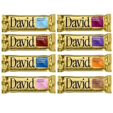 David 고단백질 바 - 무설탕 단백질 바 저탄수화물 글루텐 프리 28g 150칼로리 (8팩) 258405, David 고단백질 바 - 무설탕 단백질 바, 저탄수화