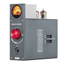 Douk Audio Tube Phono 프리앰프: HiFi MM/MC 턴테이블 프리앰프 | AUX 입력 헤드폰 앰프 레코드 플레이어 비닐 시스템 오디오 애호가용 VU 미터 (, Douk Audio Tube Phono 프리앰프: Hi