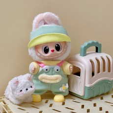 OFFCURVE 17cm 라부부 봉제인형용 귀여운 의상 세트 착용 가능 (인형 미포함), 1벌, 블루