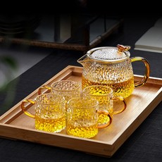 ELSECHO 내열유리 티포트 세트, 3세트, 3세트