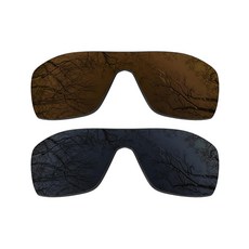 ToughAsNails 오클리 다트 블랙 & 자몽 IR용 편광 렌즈 교체품 2쌍 275093, 블랙 & 브라운 브론즈