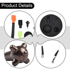 카고찌 유럽 스타일 낚시 수직 마커 뜨는 롱 스로우 잉어 휴대용 배관 밥 세트 장비 112g 38 cm 102, 1개, 기본