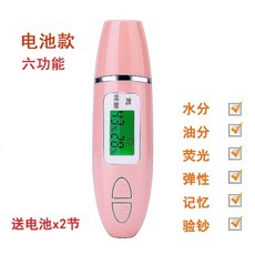 피부 유수분 측정기 얼굴 분석기 안면 피부 나이 테스터기, A. 6가지 기능 - 파우더배터리 모델