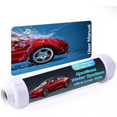 세차용 물 탈이온기용 H&G 라이프스타일 스팟리스 워터 필터 0-20 TDS 인라인 탈이온화 스팟 프리 DI-워터 시스템 60갤런 세부 정보, 1 Pack