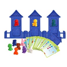 숫자 색깔 맞추기 유아 규칙카드 보드게임 문화센터 성탄선물 새해선물, 1개