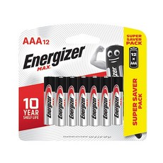 勁量Energizer MAX 鹼性電池 D 1號 C 2號 AA 3號 AAA 4號 9V 1.5V 卡裝, 1個, ３號（ＡＡ）－１２入
