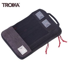 TROIKA商務出差雙層拉鍊高壓縮衣物收納包裝袋 旅行衣物收納壓縮袋 行李整理好幫手, 1個, 3