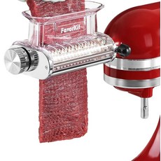 FavorKit Kitchenaid 스탠드 믹서용 조절 가능한 3가지 두께 고기 연화기 부착물 투명 커버가 있는 내구성 금속 하우징 식기세척기 사용 가능 261195