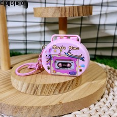 레트로 카세트 녹음기 클래식 소형 레코더 복고 빈티지 선물, 핑크, 기본 모델명/품번