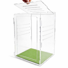 아크릴 사육장 도마뱀 케이지 20x20x30, 1개, 사육장 투명(소)