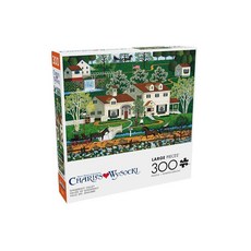 버팔로게임즈 직소퍼즐 – 진저넛 밸리 - 찰스 위소키 - 300 오버사이즈 피스 직소 퍼즐 대형 오버사이즈 모양 - 성인 노인 가족 어린이에게 적합 잡기 쉬움