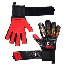 아이워너 축구장갑 손가락 꺾임 방지 골키퍼 장갑 (블랙) (M) (8호) 골키퍼장갑 축구 스포츠, 1개, 상세참조