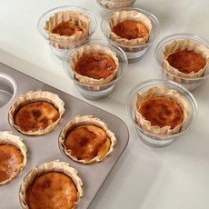 바스크 치즈 케이크 베이킹 유산지 페이퍼 4인치, 1개, 3인치 6.5x4cm