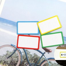 견출지 메모 화이트보드 사각 고무 자석 소 필기용 1P, 본상품