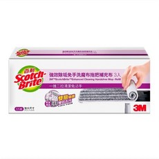Scotch-Brite 百利 強效免手洗魔布拖把補充布加大版 3入, 1個