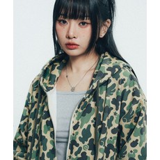 벤힛 VENHIT 엔젤 카모 후드 집업 그린