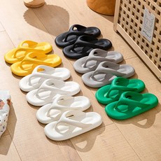 여성쪼리 슬리퍼 예쁜 키높이 푹신 컬러 조리 쪼리 경량쪼리 여자슬리퍼 커플쪼리 EVA 일체형 미끄럼방지