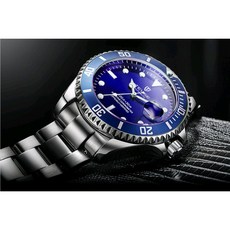 TEVISE 特威斯 自動機械水鬼腕錶 不鏽鋼帶 一年保固