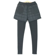 2件式分短褲絎縫緊身褲