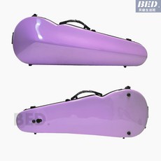 琴盒中提琴琴盒15/16/17寸地輪方形中提琴盒可調節尺寸多色中提琴玻璃鋼盒地輪樂器配件提琴盒, 雪青(直邊), 1個