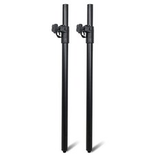 Sound Town 2팩 높이 조절 가능한 서브우퍼/스피커 폴 (88.9-137.2cm(35-54인치)) M20 스레드 59.9kg(132파운드) 적재 용량 블랙(STSDA, Sound Town 2팩 높이 조절 가능한 서브우퍼/스