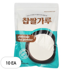 우영식품 찹쌀가루, 1kg, 10개