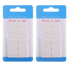 전동지우개 자동 전기 지우개용 리필 100개 교체용 코어 지우개 부품 효율적 깨끗한 종이 지워줍니다, 전동지우개 자동 전기 지우개용 리필 100개 교체용 코