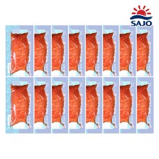 사조씨푸드 훈제연어 100g 16팩 대용량, 1개, 1600g