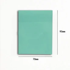 투명 스티커 메모 50 매 방수 패드 다채로운 용지 학교 사무용품 편지지, 08 Large Green